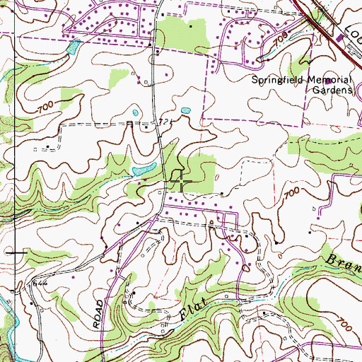 Topographic Map of Chambliss Cemetery, TN
