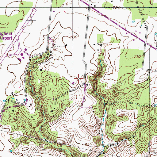 Topographic Map of Cohea Cemetery, TN