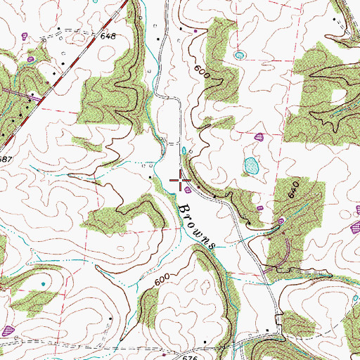 Topographic Map of Crockett Cemetery, TN