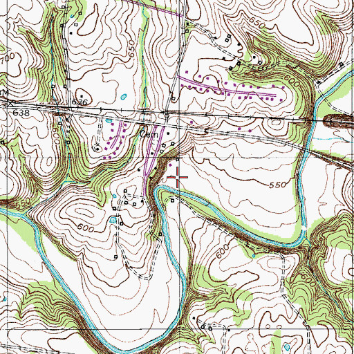 Topographic Map of Draughan Cemetery, TN