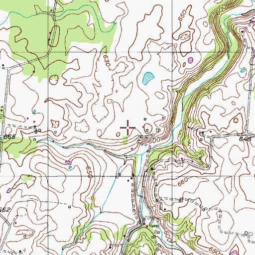 Topographic Map of Draughan Cemetery, TN