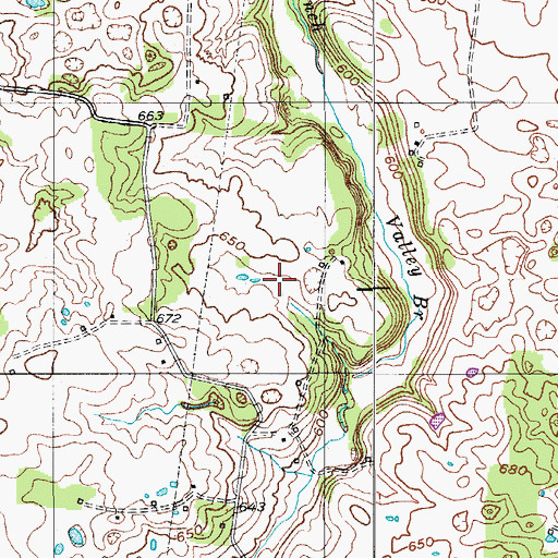Topographic Map of Gunn Cemetery, TN