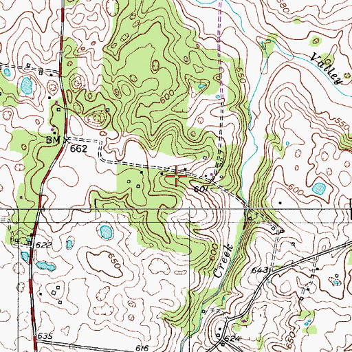 Topographic Map of Hollingsworth Cemetery, TN