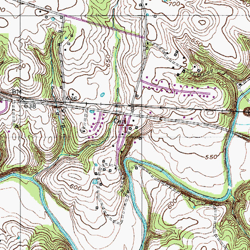 Topographic Map of Holman Cemetery, TN