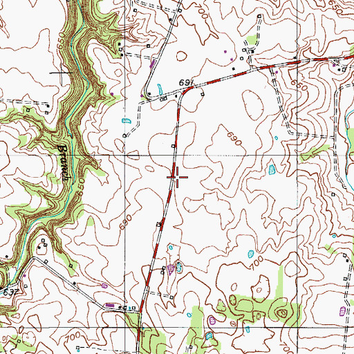 Topographic Map of Jones Cemetery, TN