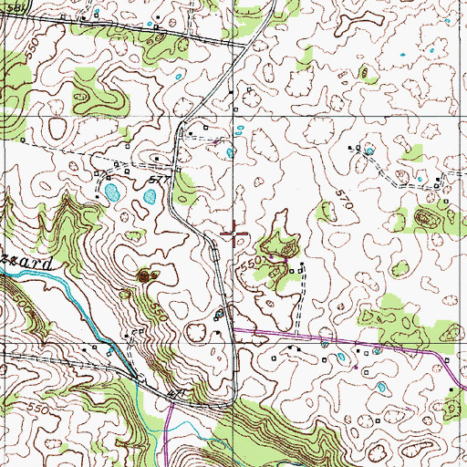 Topographic Map of Mason Cemetery, TN