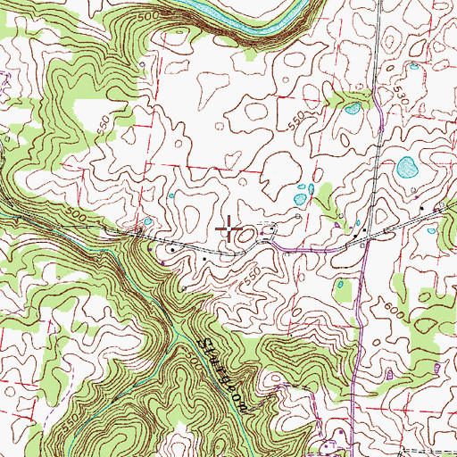 Topographic Map of Porter Cemetery, TN