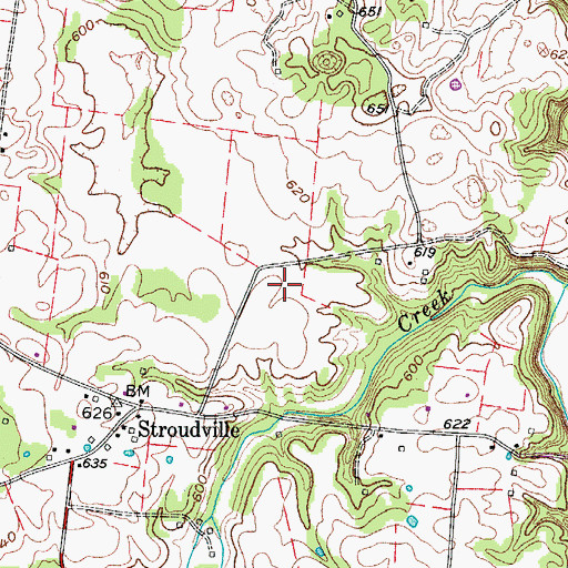 Topographic Map of Shepard Cemetery, TN