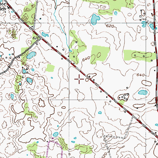 Topographic Map of Taylor Cemetery, TN