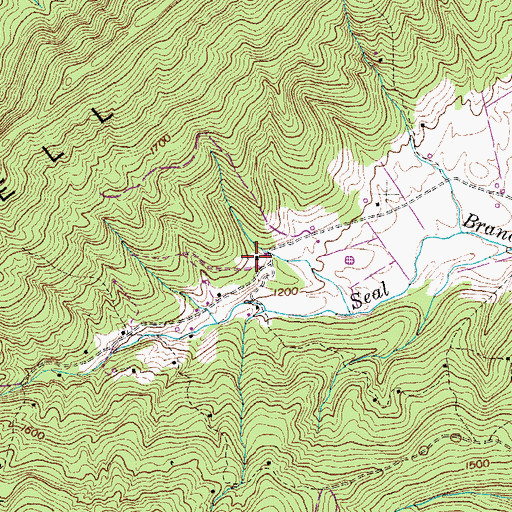 Topographic Map of Seal Chapel Missionary Baptist Church, TN