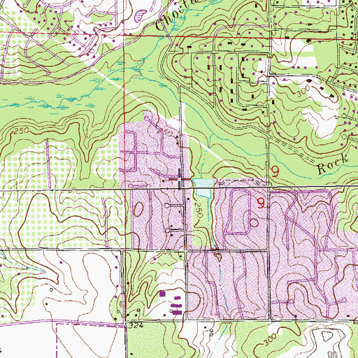 Topographic Map of Brentwood, AL