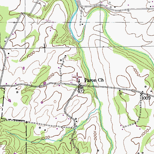 Topographic Map of Paran Cemetery, TN