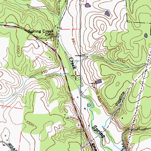 Topographic Map of Heffners Mill (historical), TN
