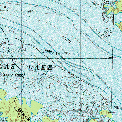 Topographic Map of Zimmermans Shoals, TN