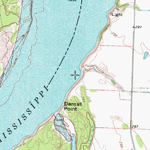 Topographic Map of Nolan Bar, TN