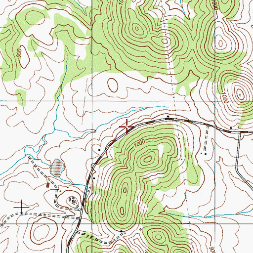 Topographic Map of Friendship Church (historical), TN