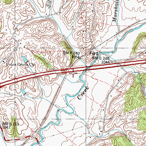 Topographic Map of Chuckey Bend (historical), TN