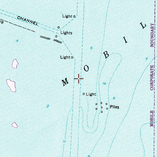 Topographic Map of Upper Reach, AL
