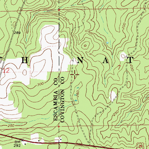 Topographic Map of Dixon Forestry Center, AL