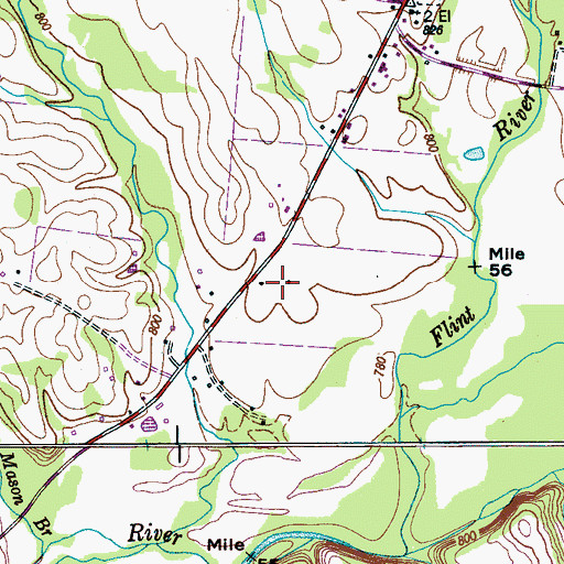 Topographic Map of Davis Cemetery, TN