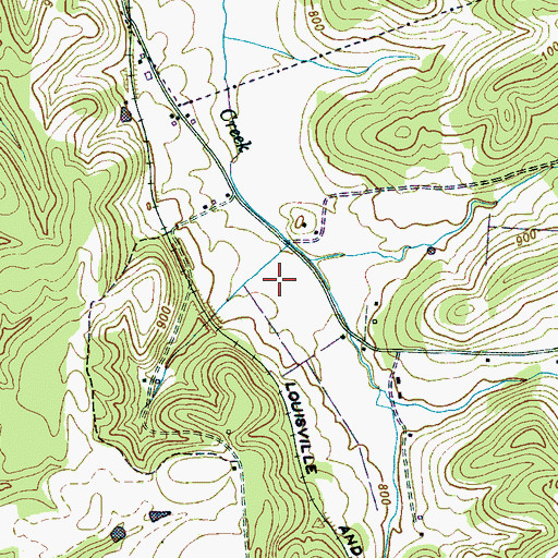 Topographic Map of Fanning Cemetery, TN