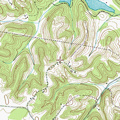 Topographic Map of Gray Cemetery, TN