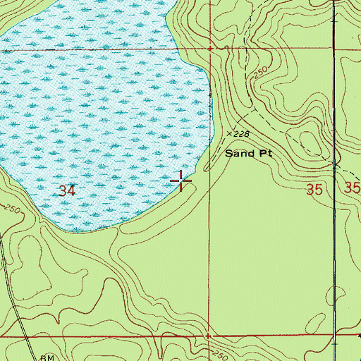 Topographic Map of Conecuh National Forest, AL