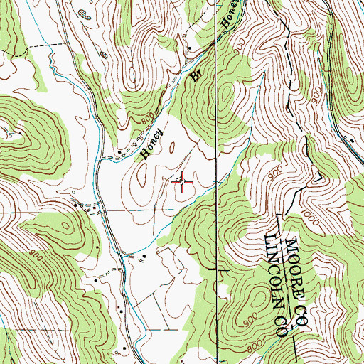 Topographic Map of Howard Cemetery, TN