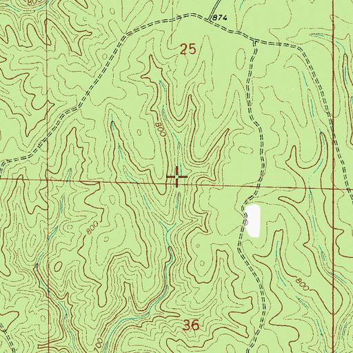 Topographic Map of William B. Bankhead National Forest, AL