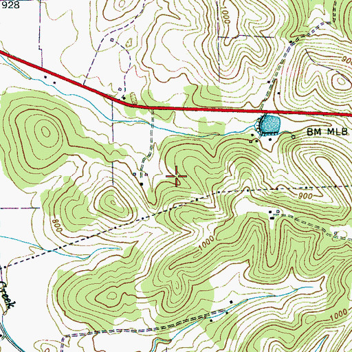 Topographic Map of Snoddy Cemetery, TN