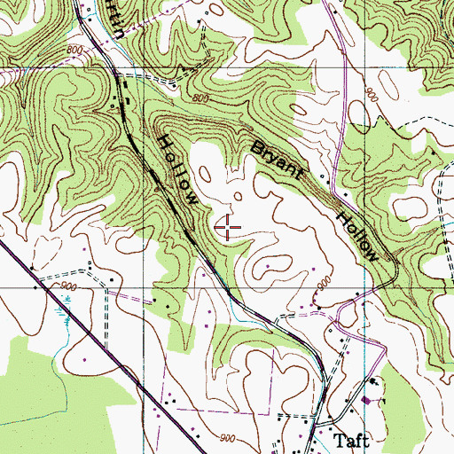 Topographic Map of Sulser Cemetery, TN