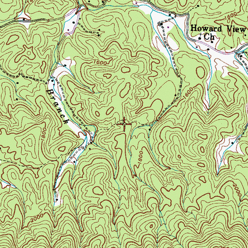 Topographic Map of Dockery Cemetery, TN