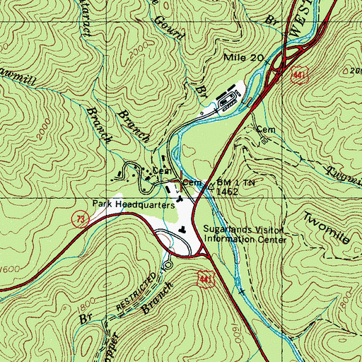 Topographic Map of Evans Chapel Cemetery, TN