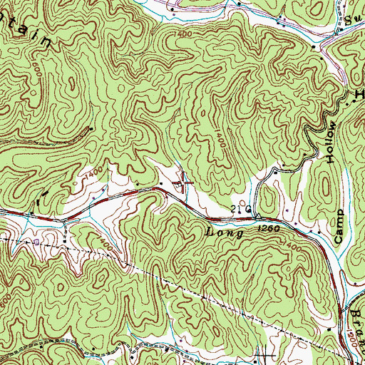 Topographic Map of Rolen Cemetery, TN