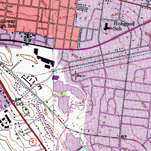 Topographic Map of Carothers Cemetery, TN