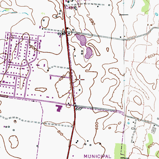Topographic Map of DeJarnatt Cemetery, TN