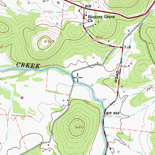 Topographic Map of Dunn Cemetery, TN