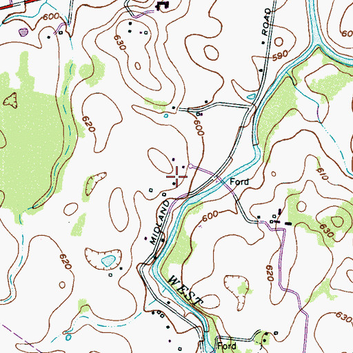 Topographic Map of Eagleton Cemetery, TN