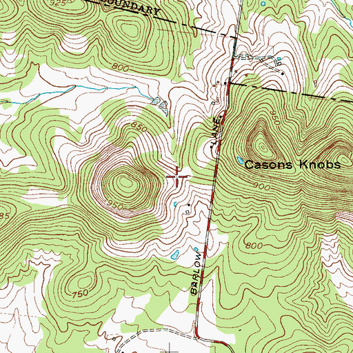 Topographic Map of Lasater Cemetery, TN
