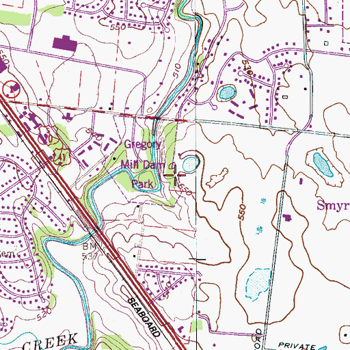 Topographic Map of Hardeman Cemetery, TN