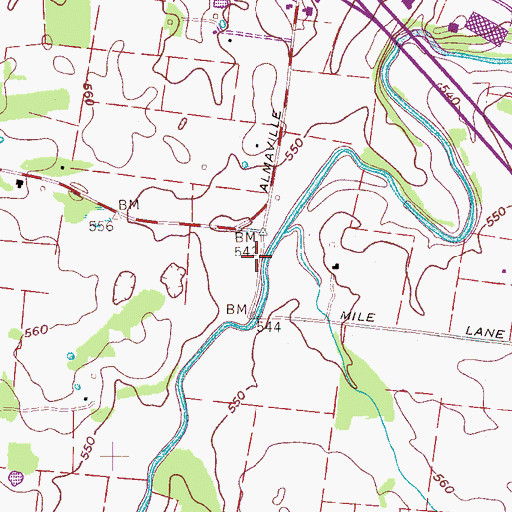 Topographic Map of Nelson - Peebles Cemetery, TN