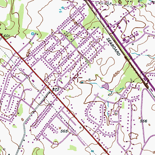 Topographic Map of Sikes Cemetery, TN