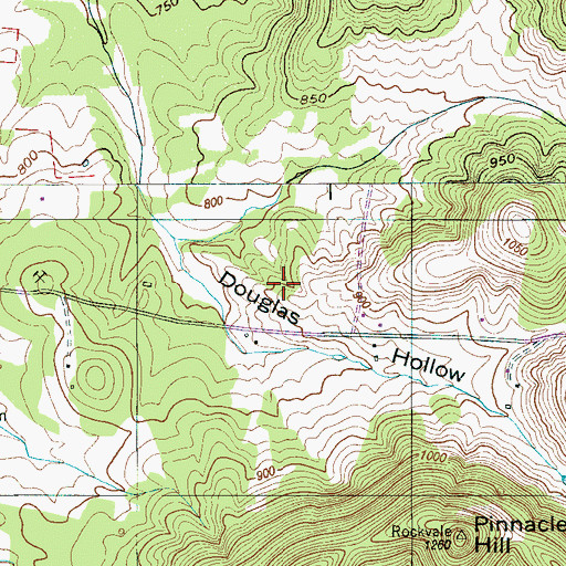 Topographic Map of Steagall Cemetery, TN