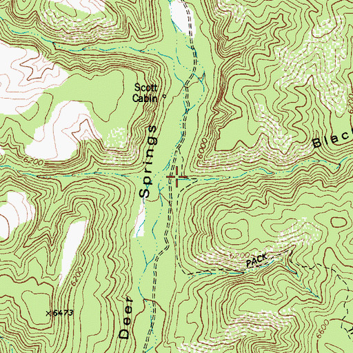 Topographic Map of Blackie Trap Canyon, AZ
