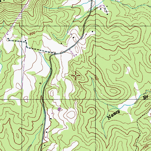 Topographic Map of Hardison Cemetery, TN