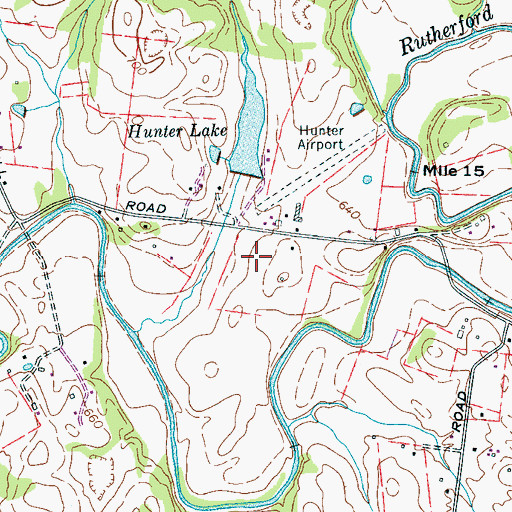 Topographic Map of Herring Cemetery, TN