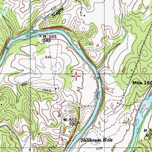 Topographic Map of Holland Cemetery, TN
