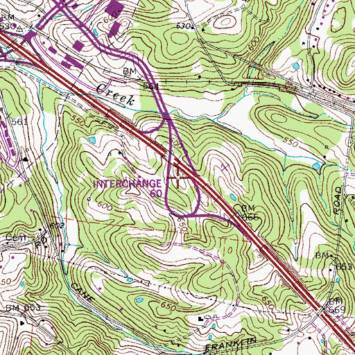 Topographic Map of Foster-Owens Cemetery, TN