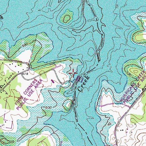 Topographic Map of Griffin Cemetery, TN