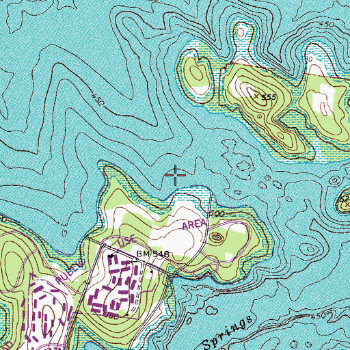 Topographic Map of Mann Cemetery (historical), TN